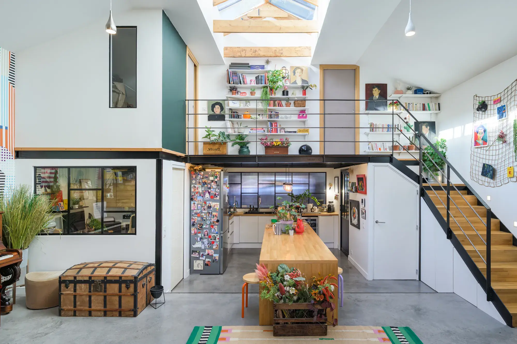 Rénovation d'un loft tout en couleur à Villefranche-sur-Saône
